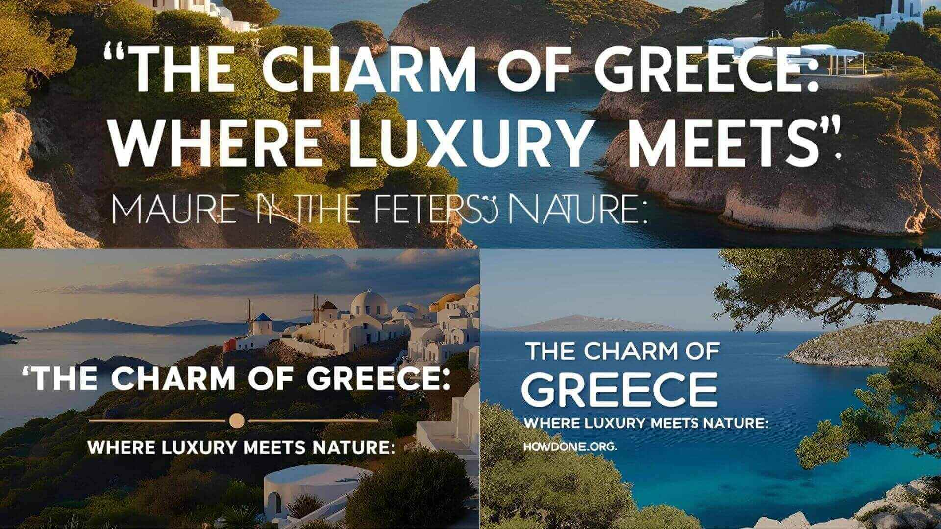 The Charm of Greece: Where Luxury Meets Nature