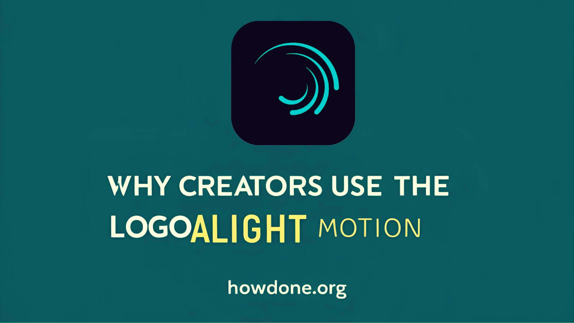 Why Creators Use the Logo Alight Motion PNG Image